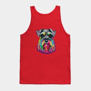 Miniature Schnauzer Zwergschnauzer Art Print Tank Top